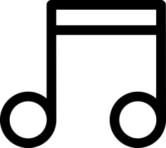 Musical Sixteenth Note Contour Svg Vector, Free Vectors File